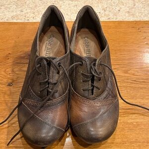 Cobb Hill by New Balance Women's Two-Tone Brown Lace-Up Shoes